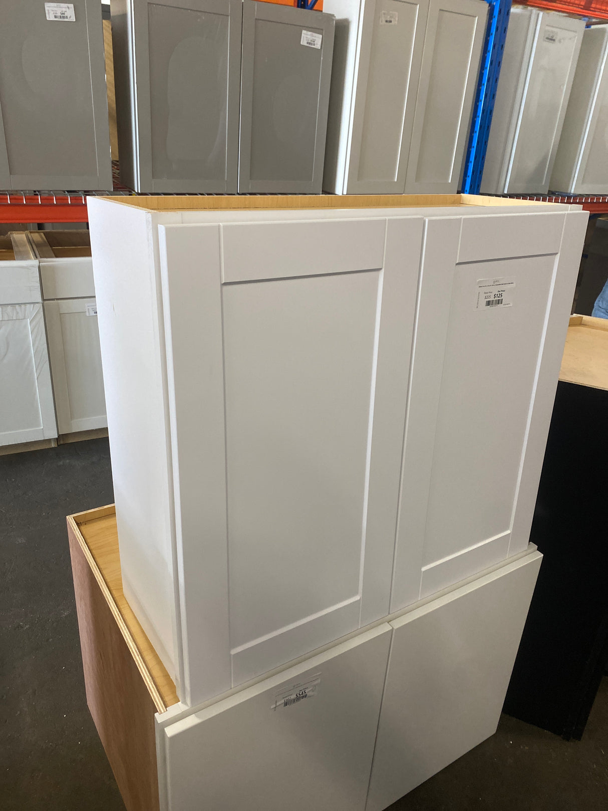 Shaker 33 in. W x 12 in. D x 30 in. H Assembled Wall Cabinet in Satin White