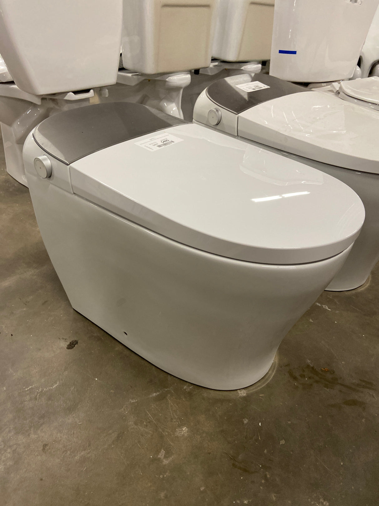 Tankless Elongated Smart Toilet Bidet in White with Auto Flush, Heated Seat, Warm Air Dryer, Bubble Infusion Wash