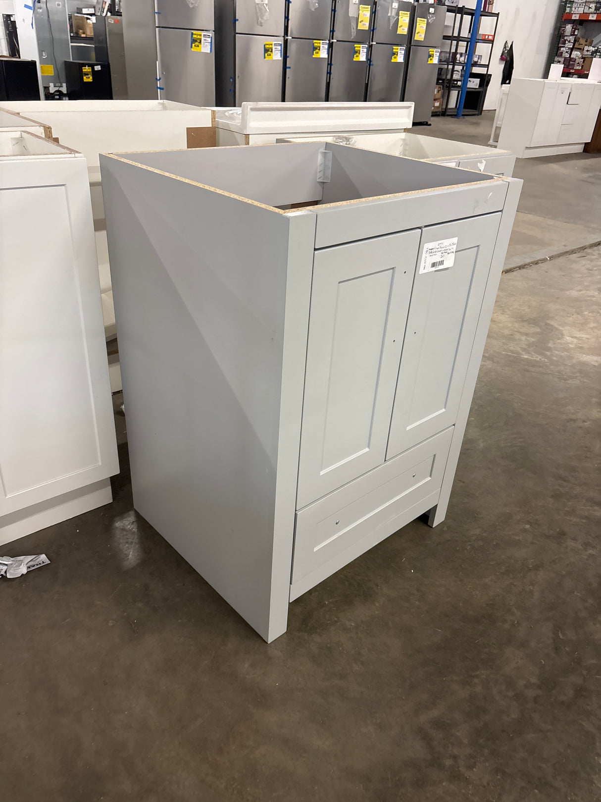 Craye 24 in. W x 22 in. D x 34 in. H Bath Vanity Cabinet without Top in Pearl Gray