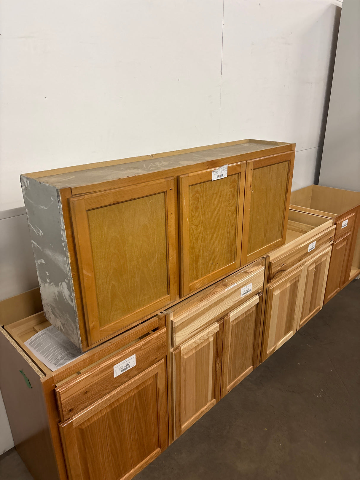 Recessed Panel 54 in. W x 12 in. D x 23.5 in. H Assembled Wall Bridge Cabinet in Unfinished
