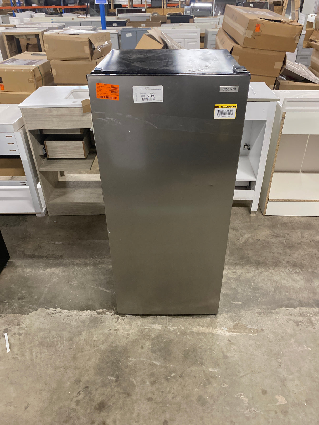 7.1 cu. ft. Manual Defrost Convertible Upright Freezer in Stainless Steel Look