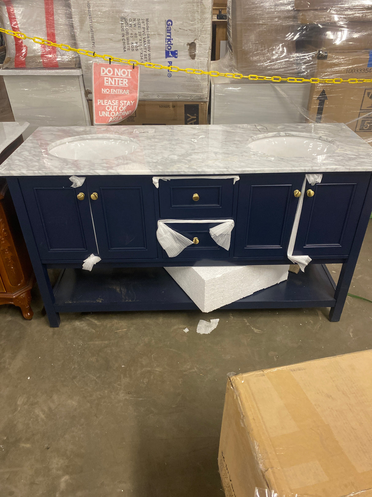 Sterling Vanity 1dw 60x22x34 in Blue