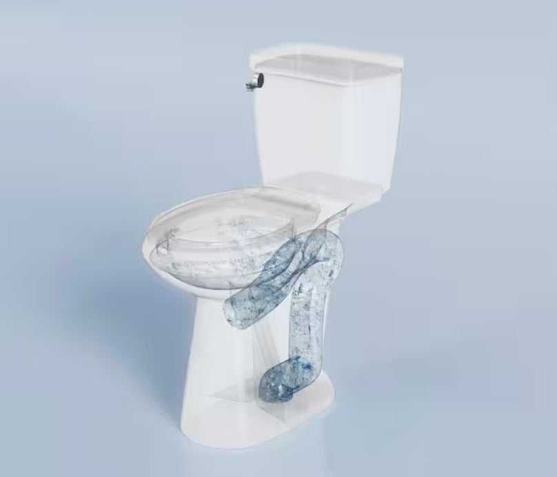 21 in. Toilet 2-Piece 1.28 GPF Single Flush Elongated and Heightened Toilet in White, High Toilets for Seniors