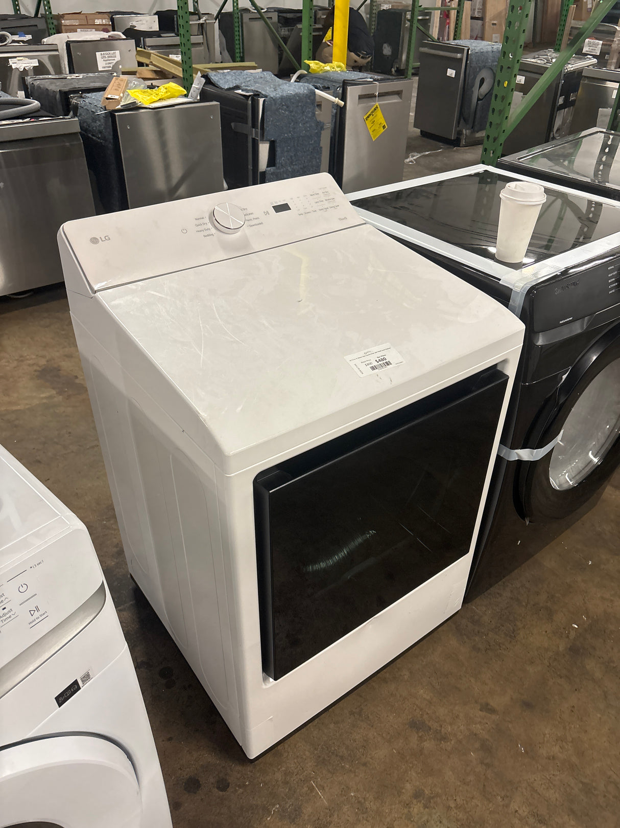 LG 7.3 cu. ft. Electric Rear Control Dryer with ThinQ Smart Features