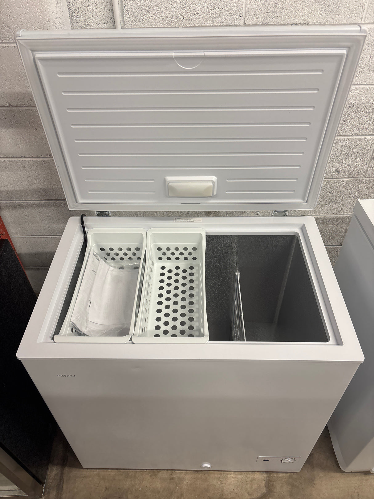 7.0 cu. ft. Manual Defrost Chest Freezer with LED Light in White Garage Ready