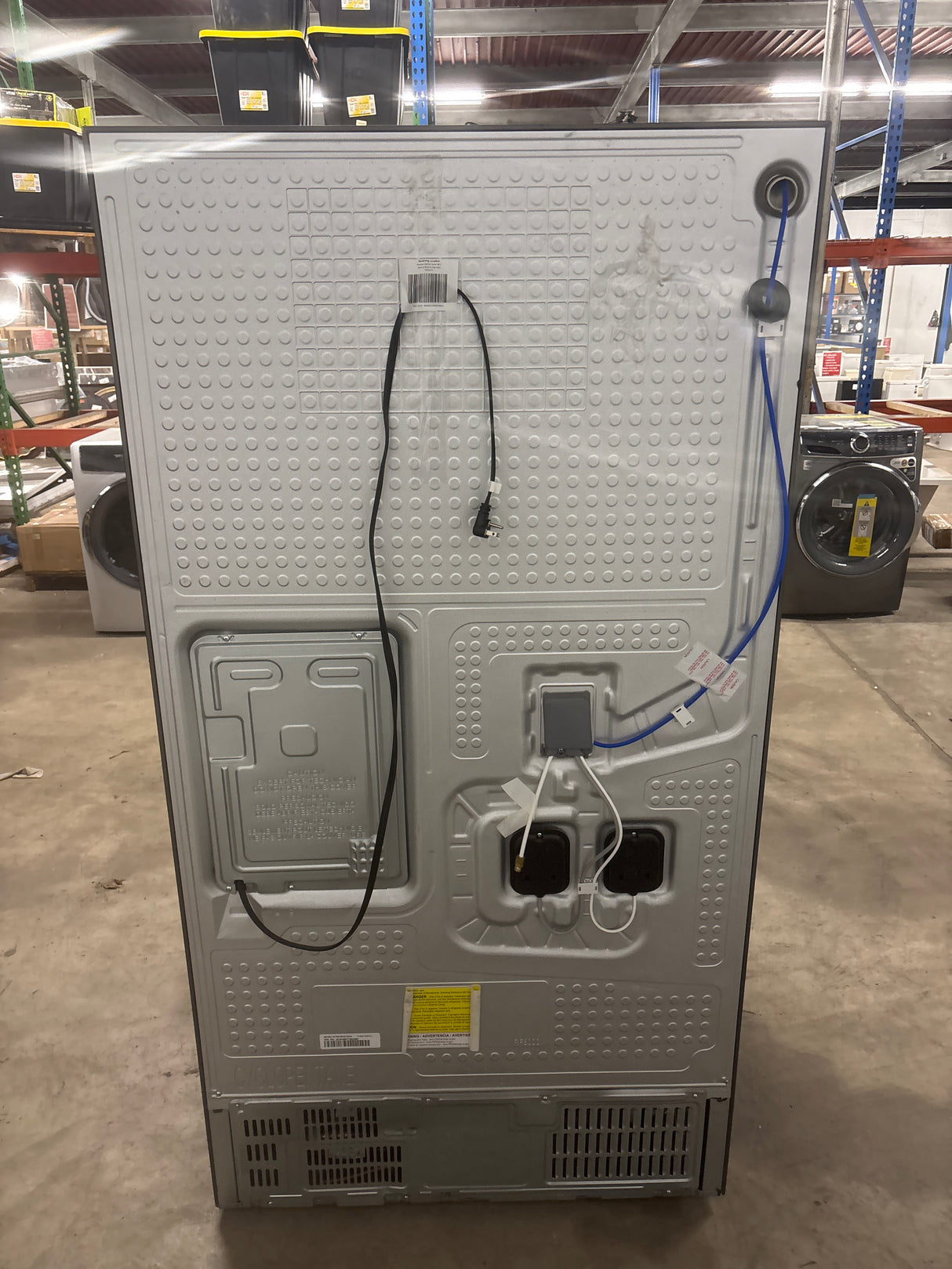 Bespoke 36in. 29cu.ft. Standard Depth Charcoal Glass/Stainless Steel 4-Door French Door Refrigerator w/AI Family Hubplus