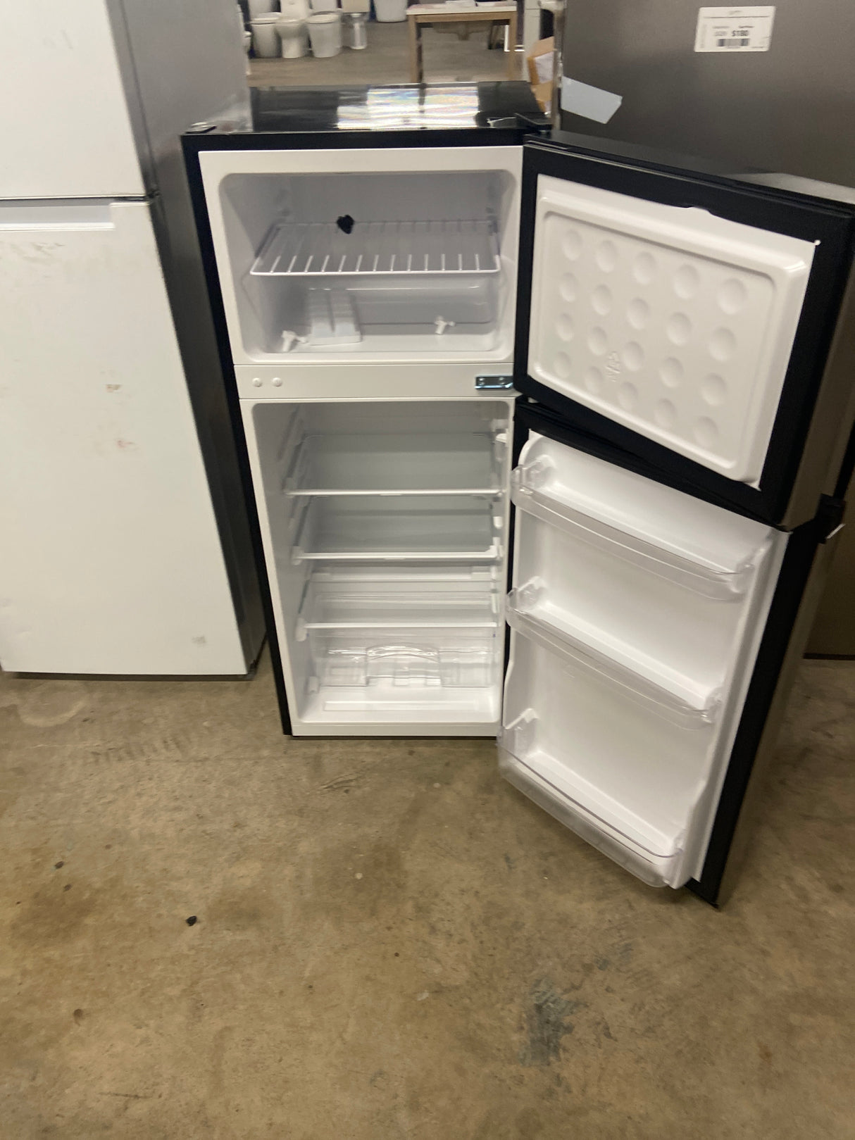 4.5 cu. ft. 2-Door Mini Refrigerator in Platinum Steel with Freezer