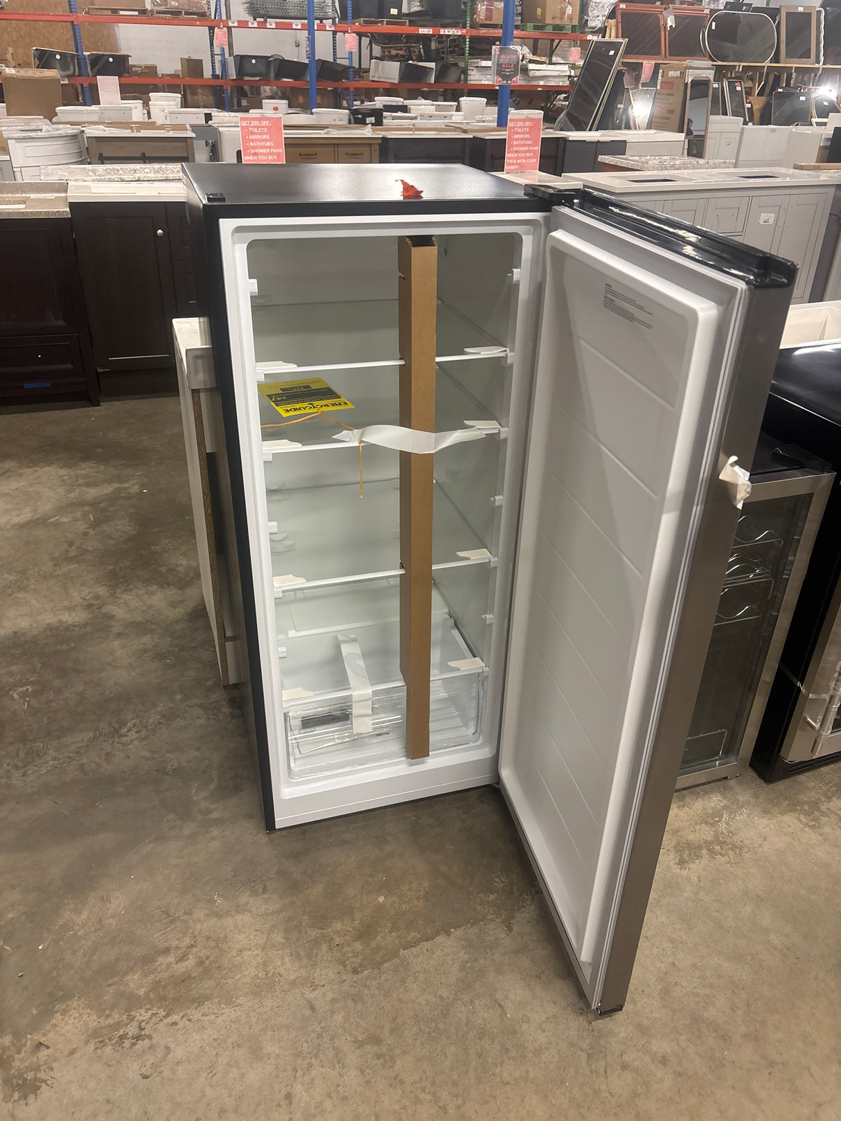 7.1 cu. ft. Manual Defrost Convertible Upright Freezer in Stainless Steel Look