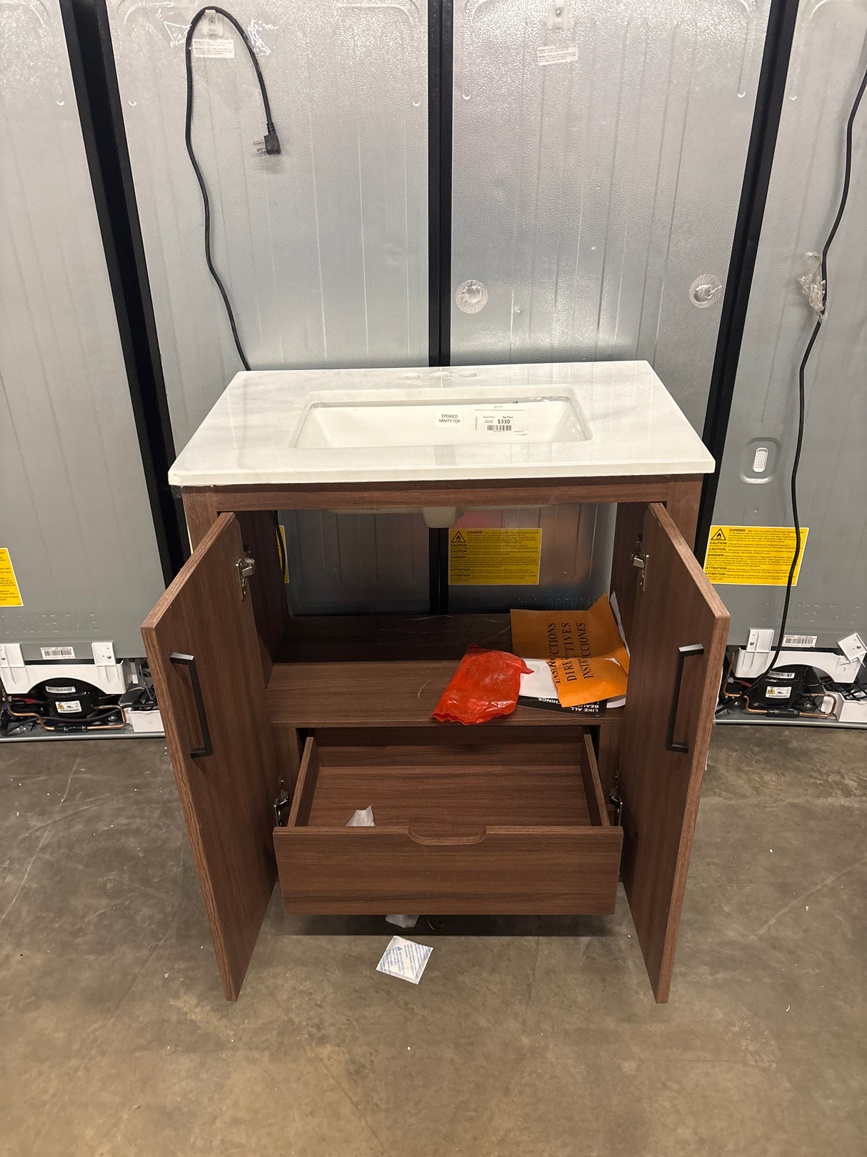 Huckleberry 30 in. W x 19 in. D x 34 in. H Single Sink Bath Vanity in Spiced Walnut with Epoxied Top