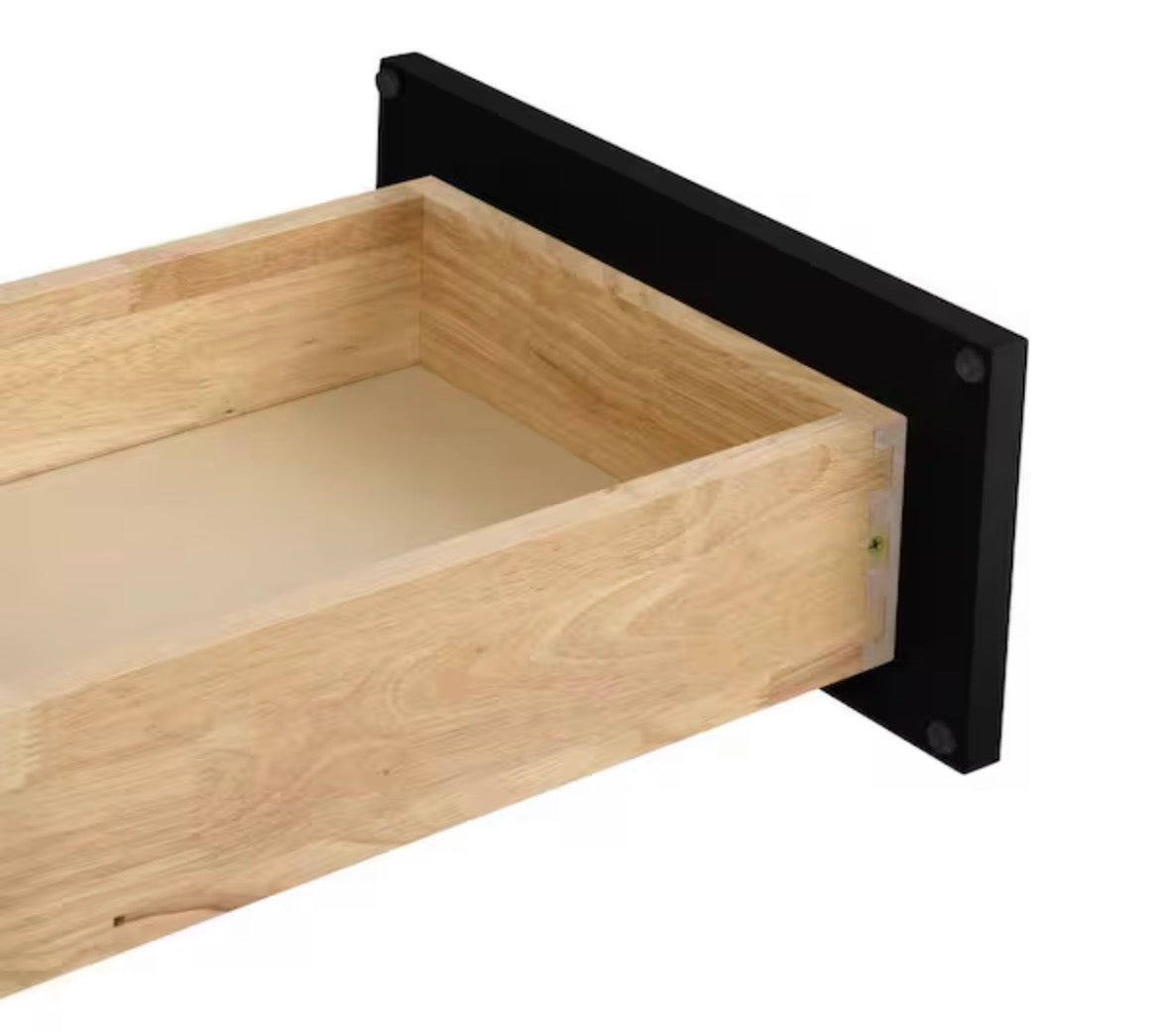 Leyton 15 in. W x 24 in. D x 34.5 in. H Ready to Assemble Plywood Slim Shaker Base Kitchen Cabinet in Raven Black