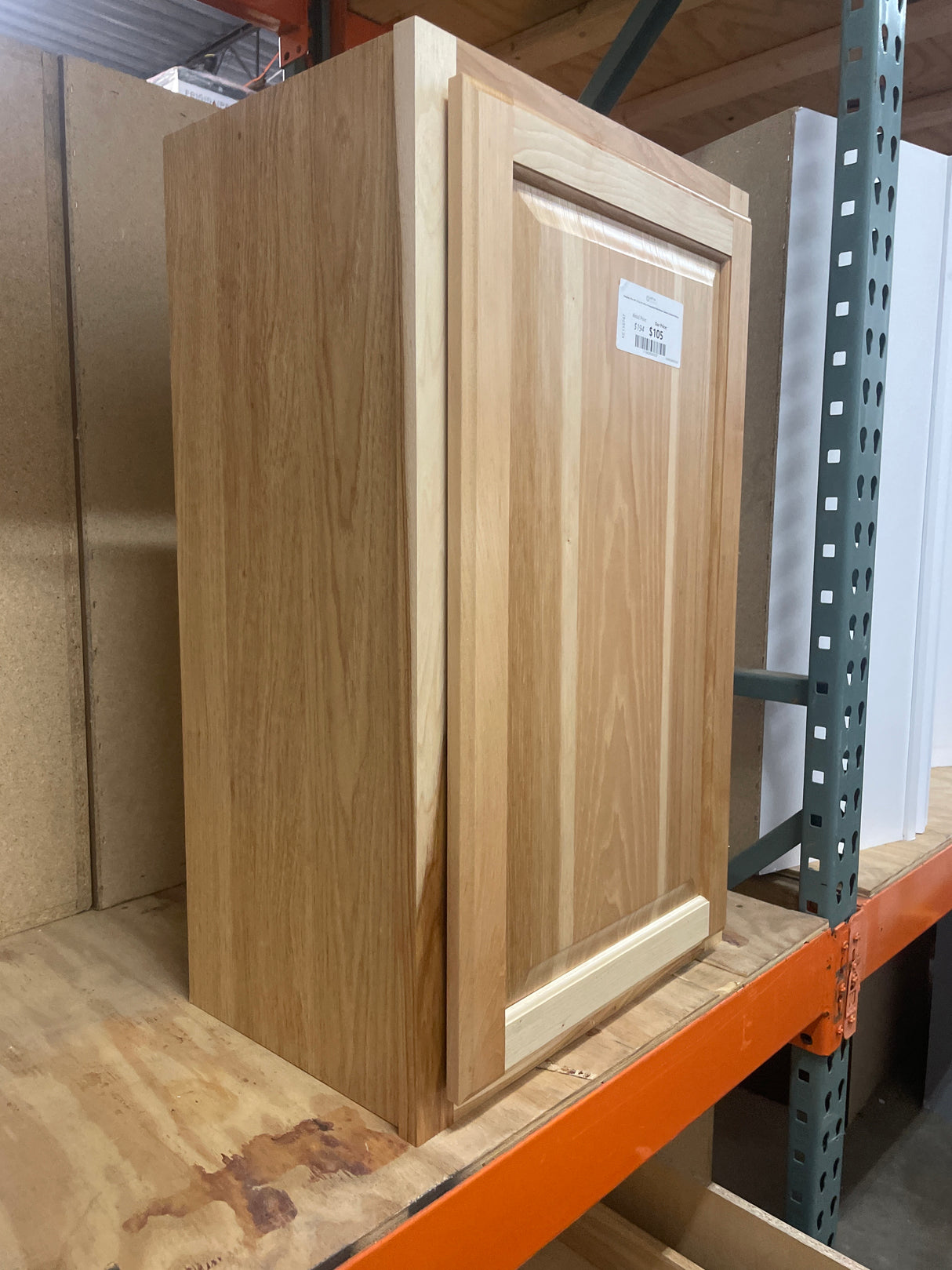 Hampton 18 in. W x 12 in. D x 30 in. H Assembled Wall Kitchen Cabinet in Natural Hickory
