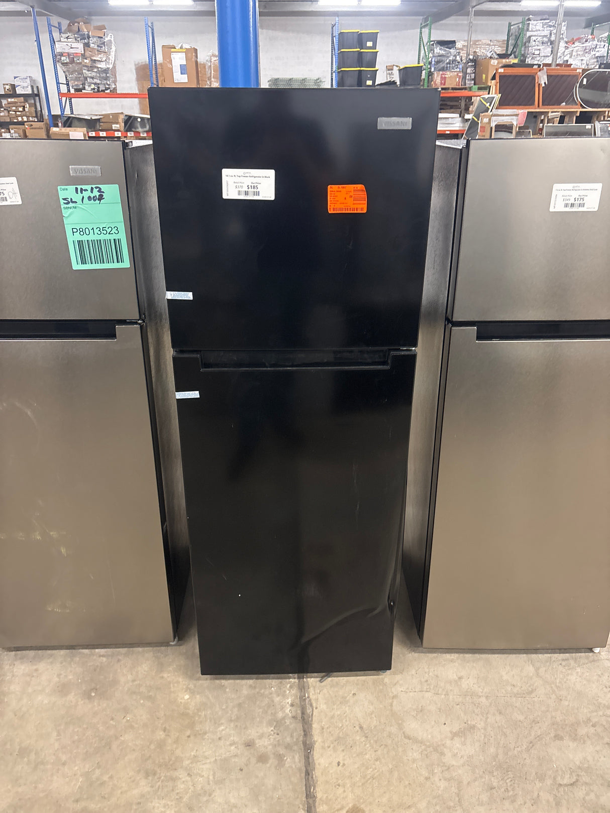 10.1 cu. ft. Top Freezer Refrigerator in Black