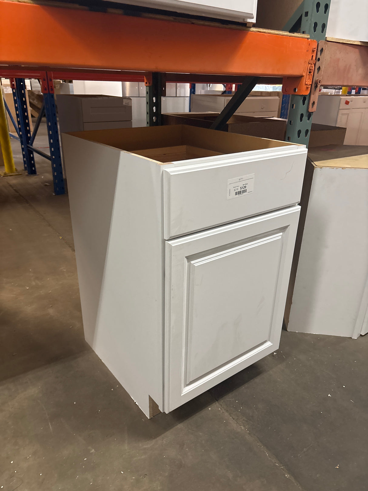 Hampton 24 in. W x 24 in. D x 34.5 in. H Assembled Base Kitchen Cabinet in Satin White with Drawer Glides