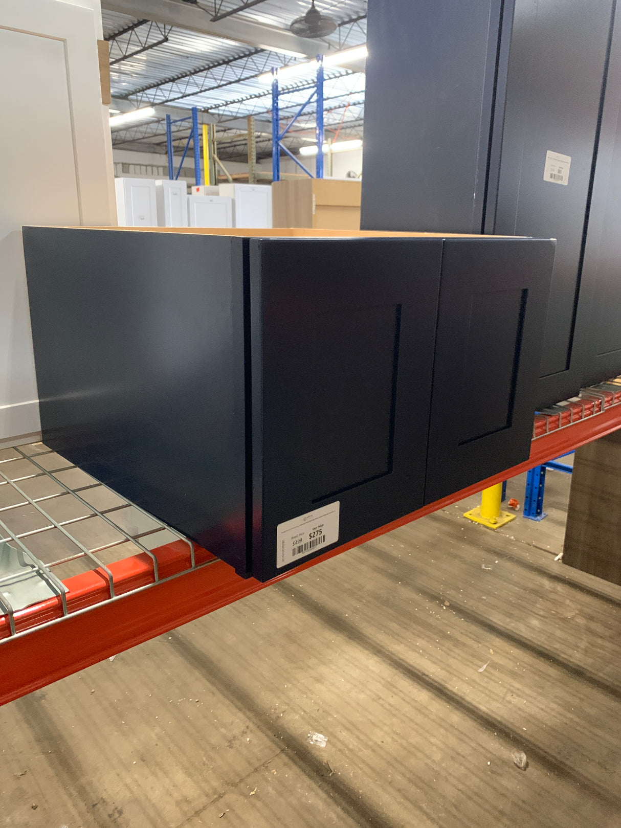 Newport 24 in. W x 24 in. D x 15 in. H Assembled Plywood Wall Bridge Kitchen Cabinet in Mythic Blue with Soft Close