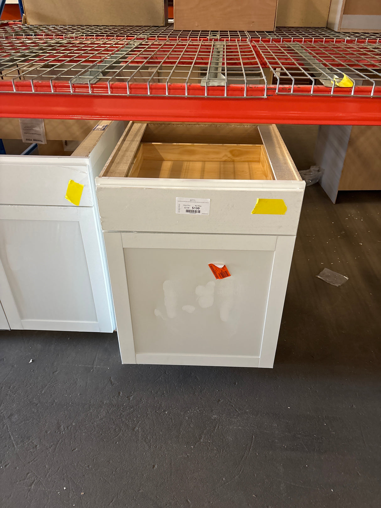 Westfield Feather White Shaker Stock Assembled Base Kitchen Cabinet (24 in. W x 23.75 in. D x 35 in. H)