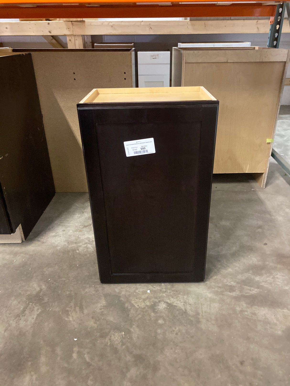 Shaker Assembled 18x30x12 in. Wall Kitchen Cabinet in Java
