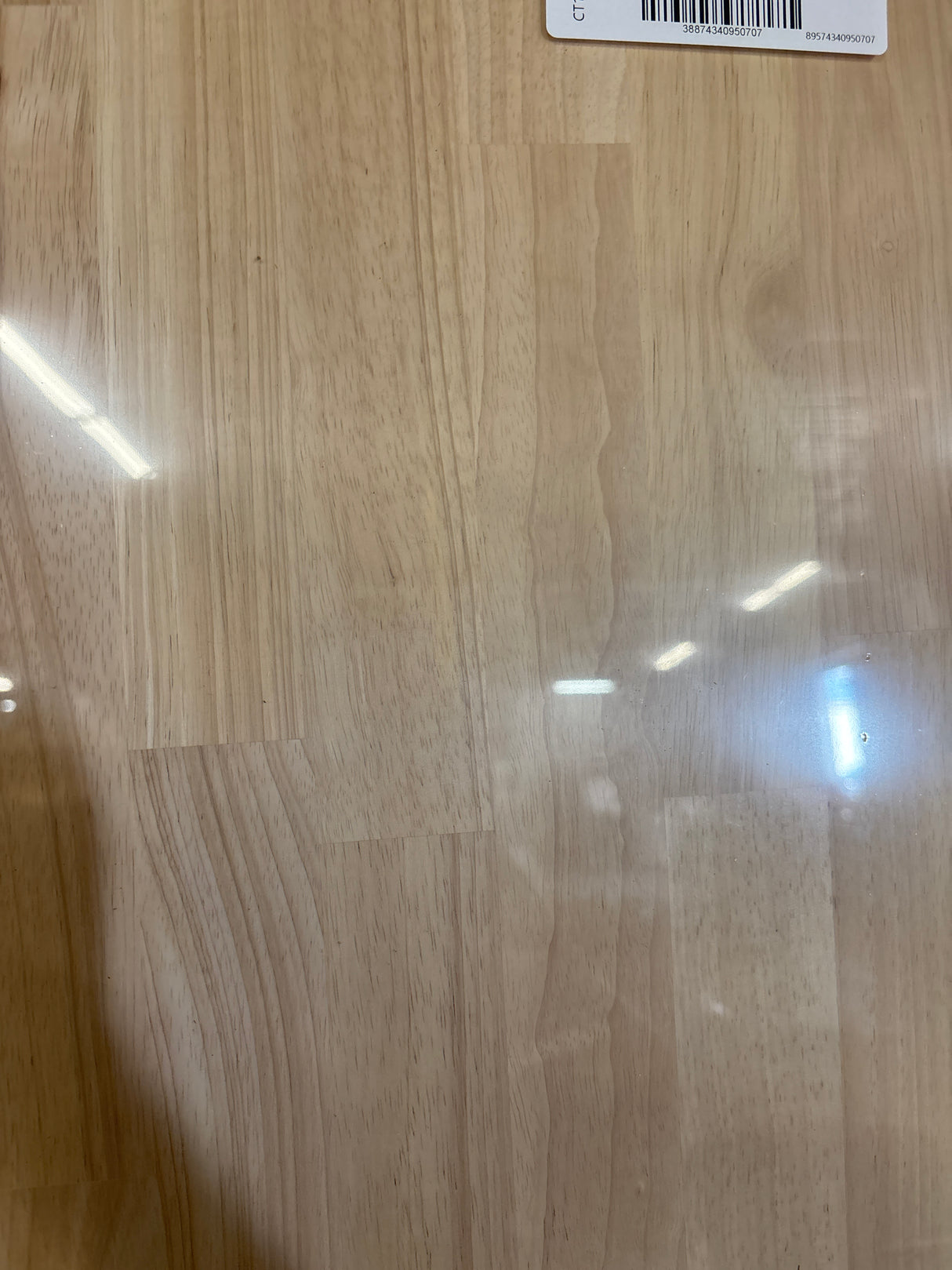 6 ft. L x 25 in. D Unfinished Hevea Solid Wood Butcher Block Countertop With Square Edge