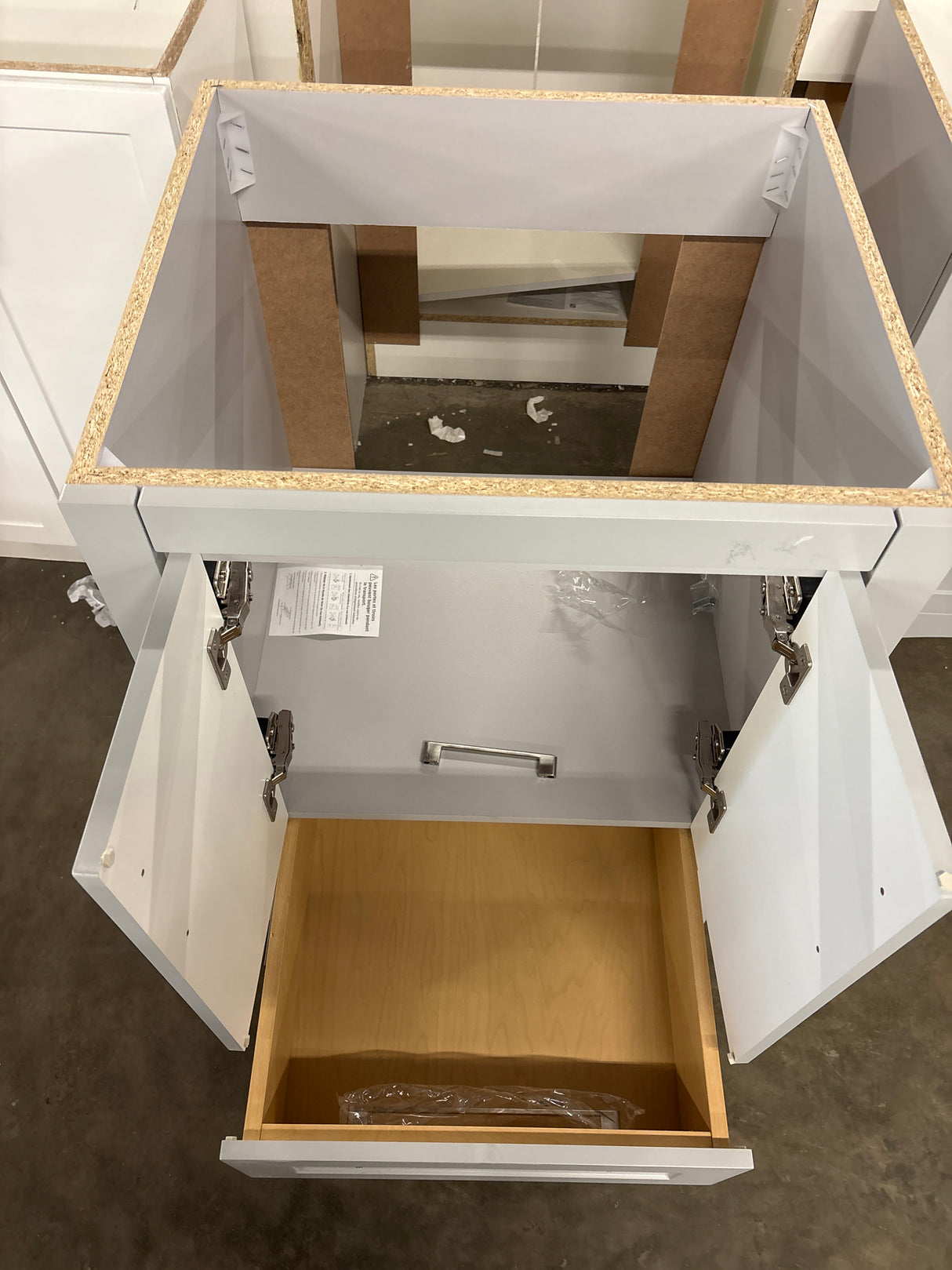 Craye 24 in. W x 22 in. D x 34 in. H Bath Vanity Cabinet without Top in Pearl Gray