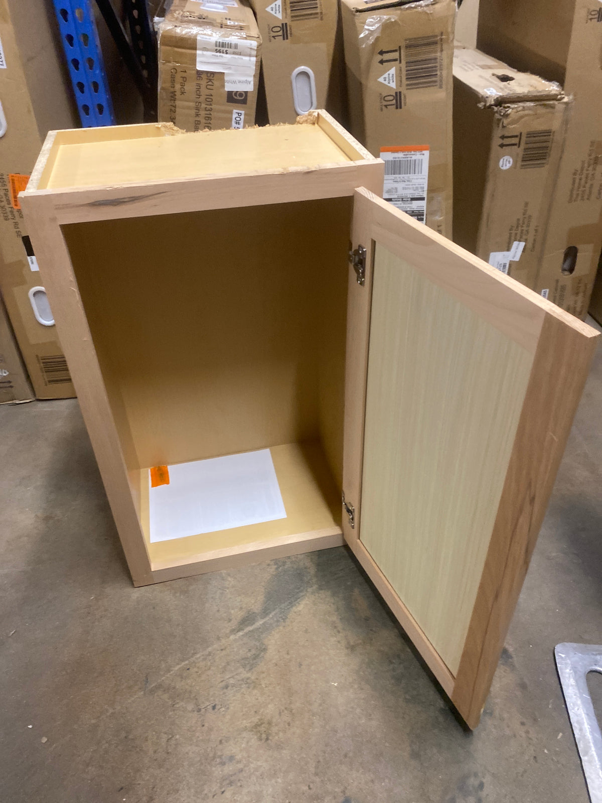Hampton 18 in. W x 12 in. D x 30 in. H Assembled Wall Kitchen Cabinet in Unfinished (Copy)