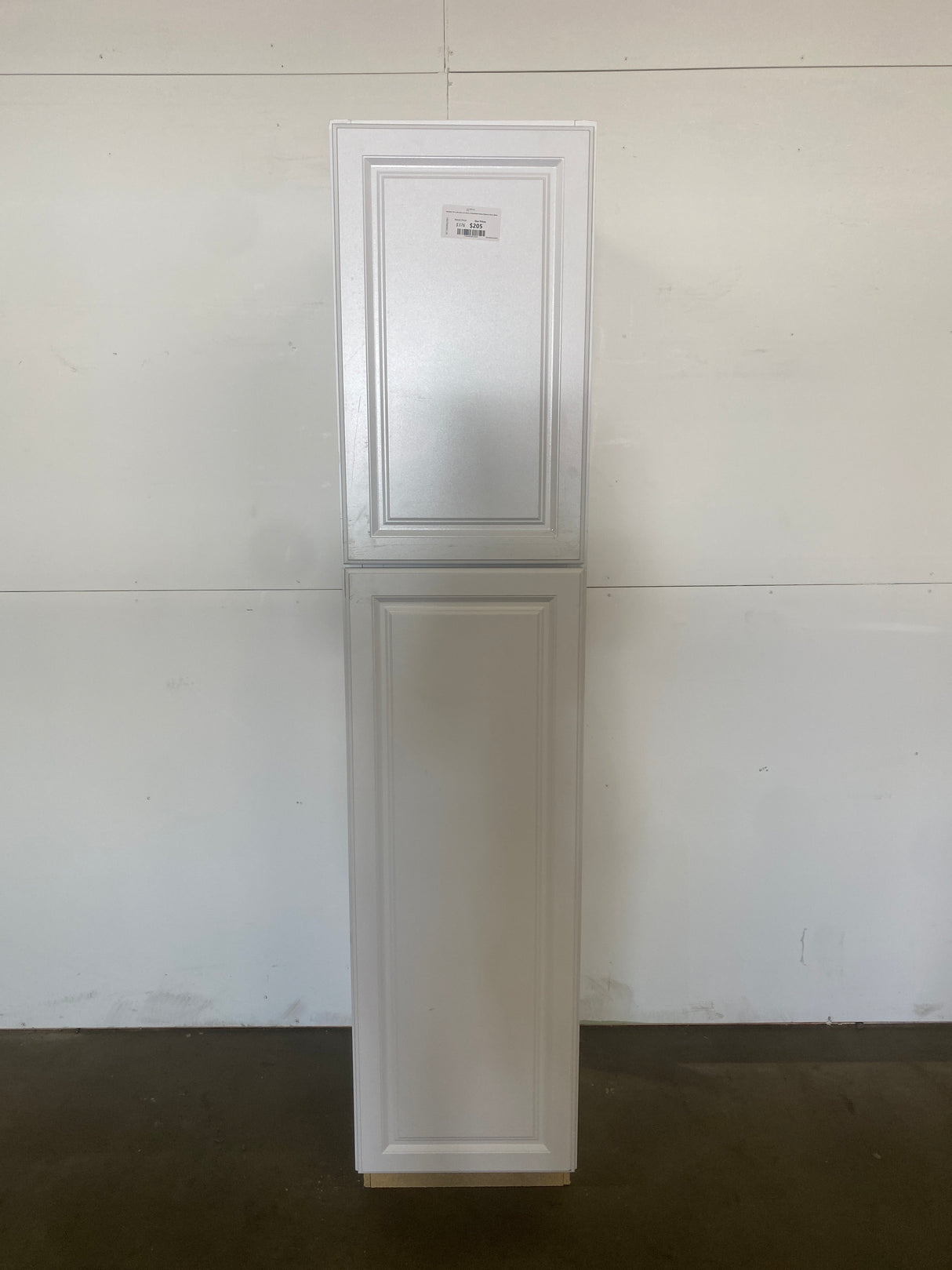 Hampton 18 in. W x 24 in. D x 84 in. H Assembled Pantry Cabinet in Satin White