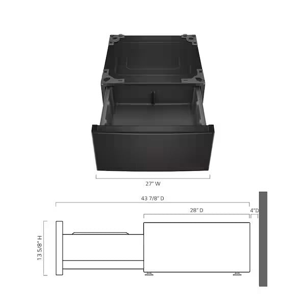 LG 27" Laundry Pedestal with Storage Drawer