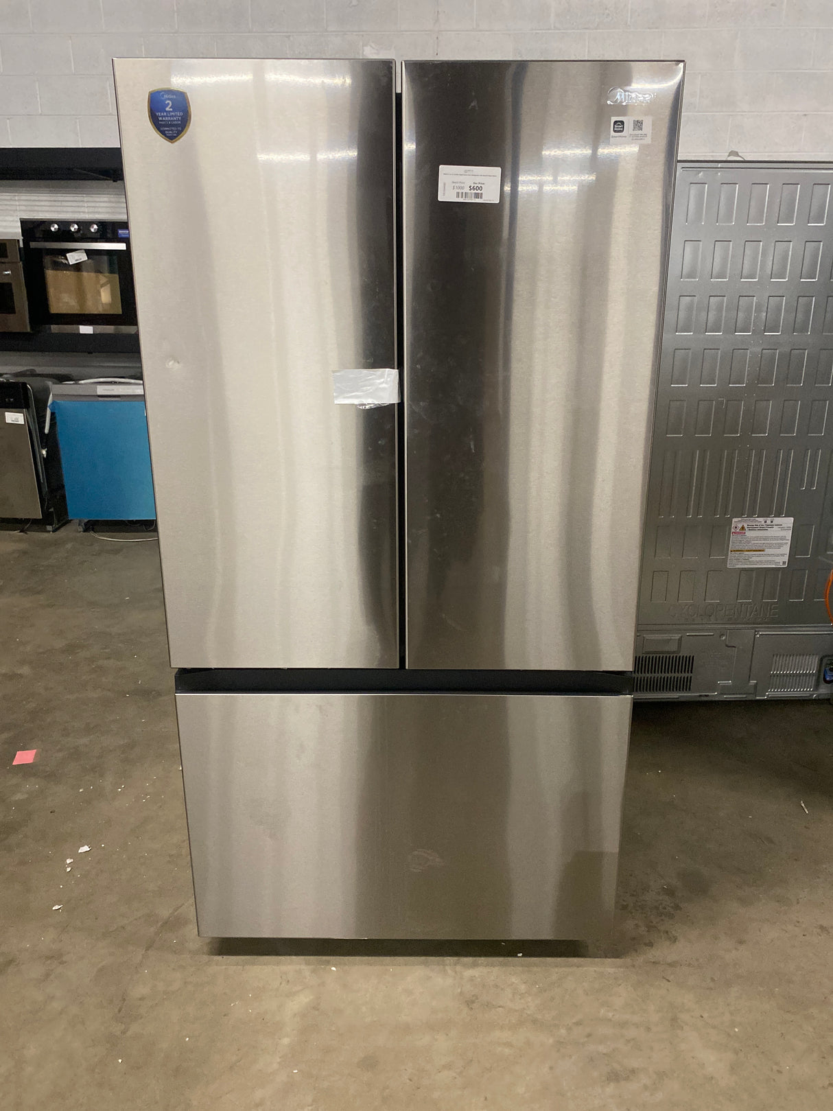 Midea 27 cu. ft. Counter-Depth French Door Refrigerator with AutoFill Water Pitcher