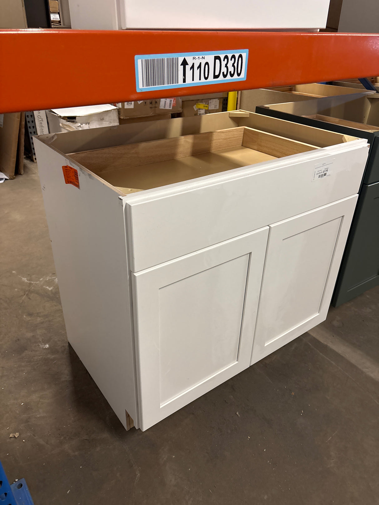 Avondale Shaker Alpine White Ready to Assemble Plywood 36 in Base Kitchen Cabinet (36 in W x 34.5 in H x 24 in D)