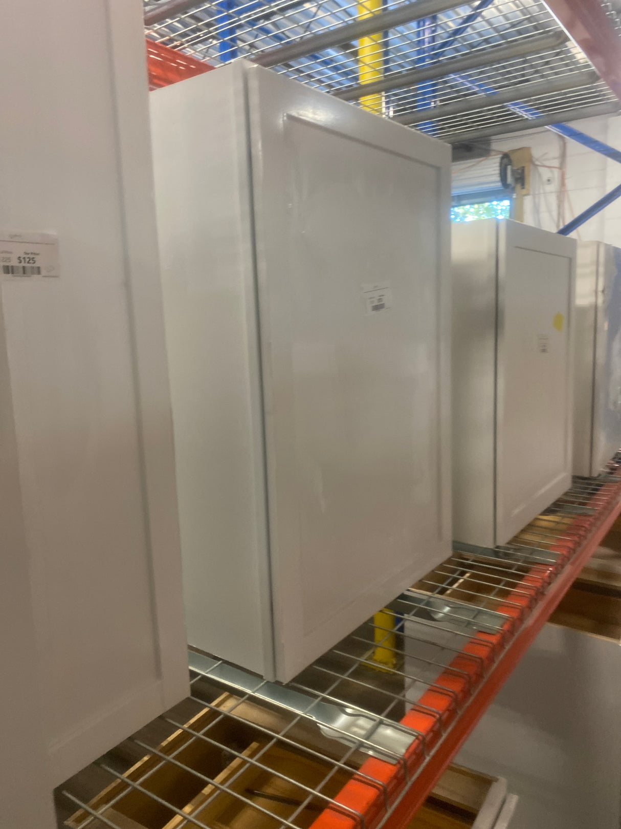 Courtland Polar White Finish Laminate Shaker Stock Assembled Wall Kitchen Cabinet 24 in. x 36 in. x 12 in.