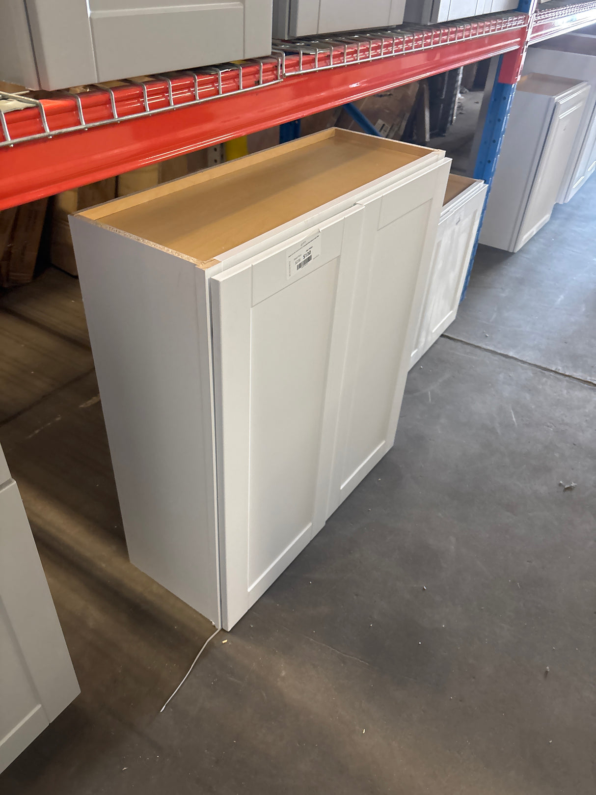 Shaker 33 in. W x 12 in. D x 36 in. H Assembled Wall Cabinet in Satin White