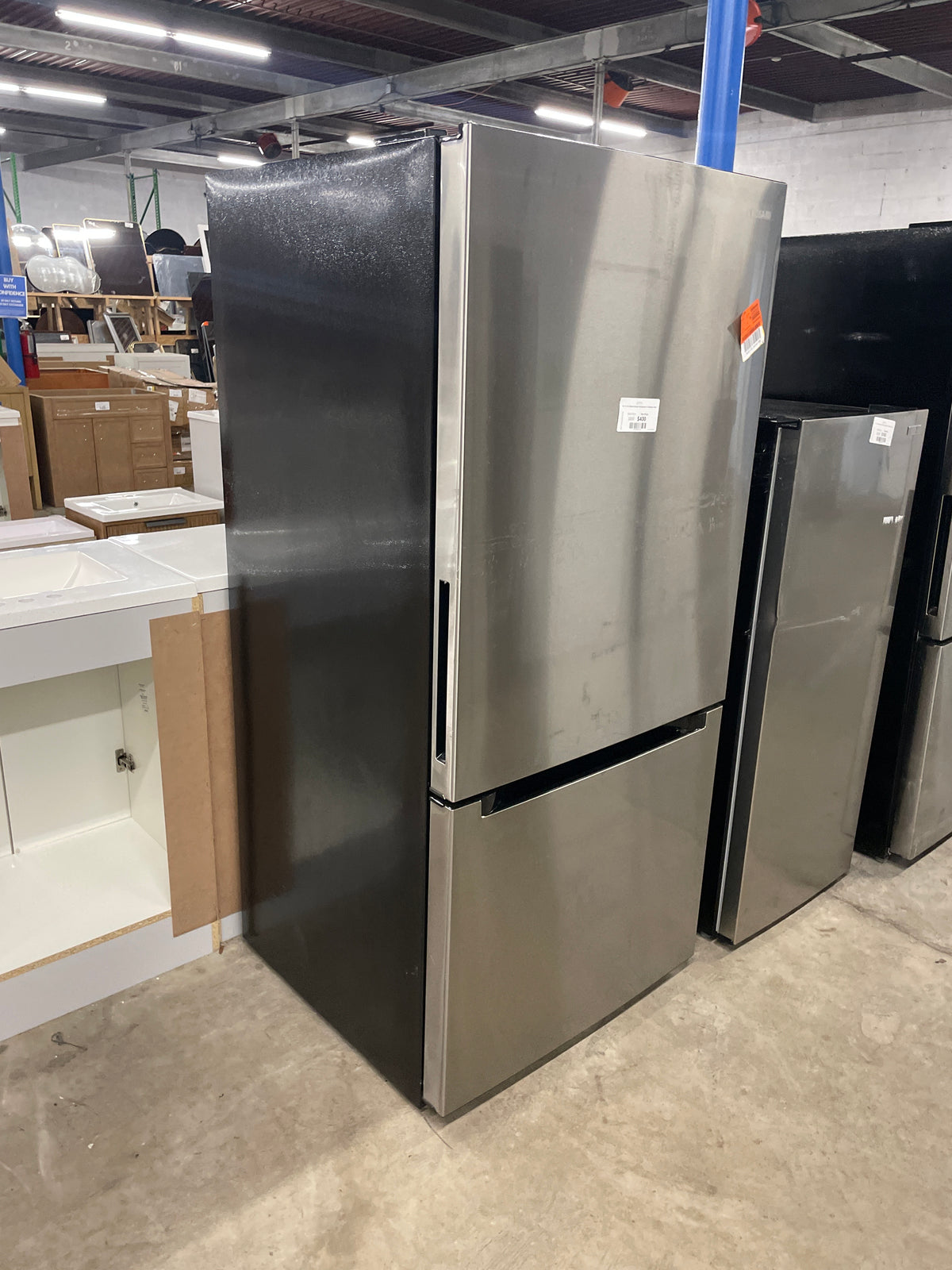 18.7 cu. ft. Bottom Freezer Refrigerator in Stainless Steel