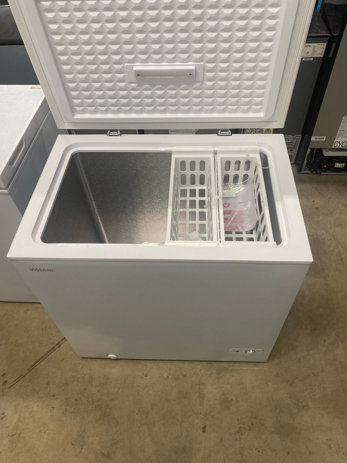 7.0 cu. ft. Manual Defrost Chest Freezer with LED Light in White Garage Ready