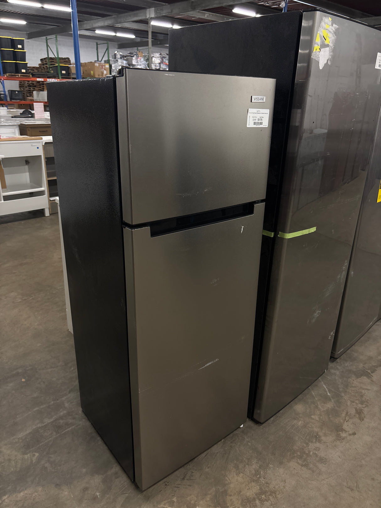 7.2 cu. ft. Top Freezer Refrigerator in Stainless Steel Look