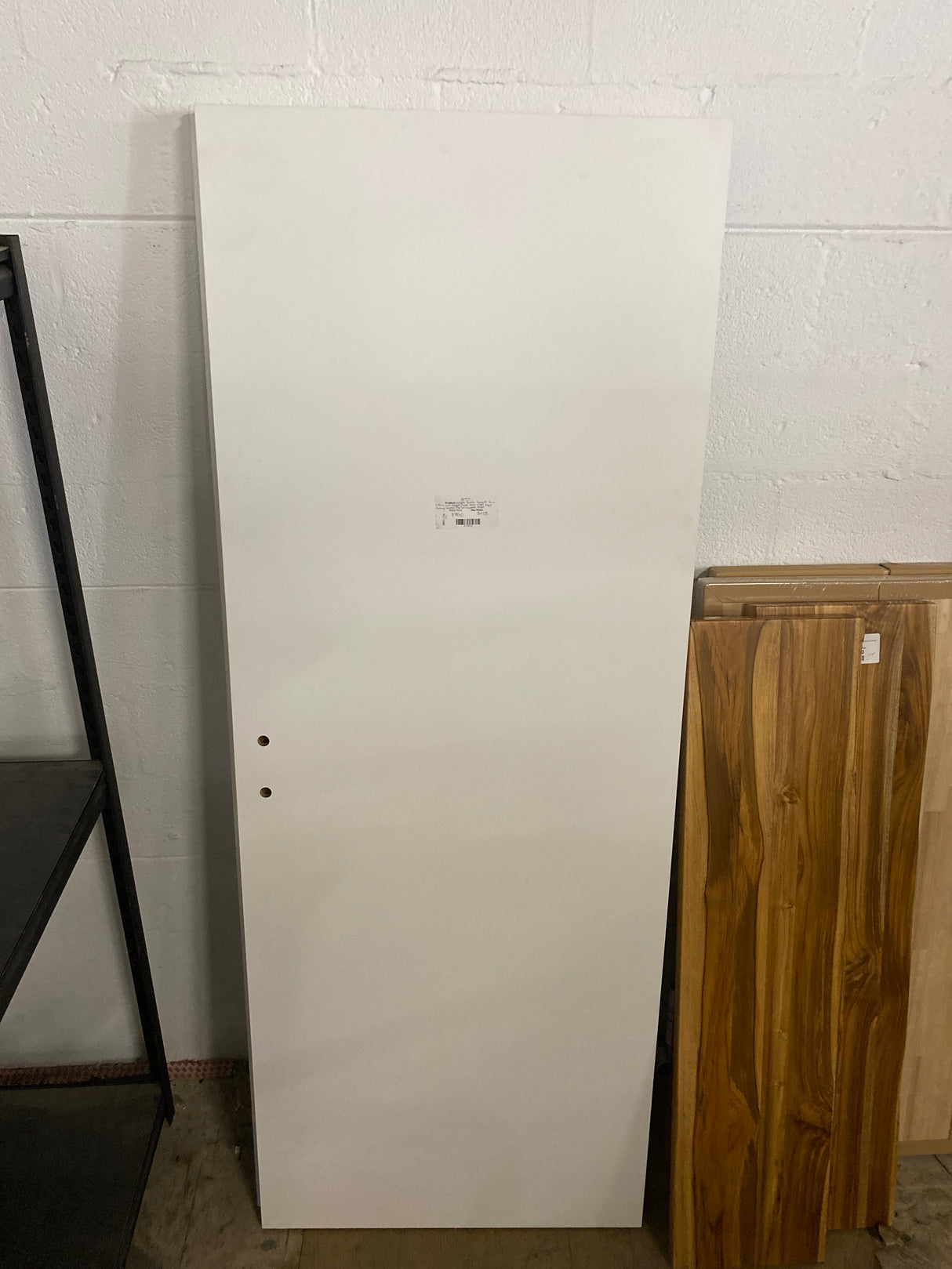 Invisible Reverse Frameless 30in. x 80in. Left-Hand Primed White Wood Single Prehung Interior door w/ Concealed Hinges