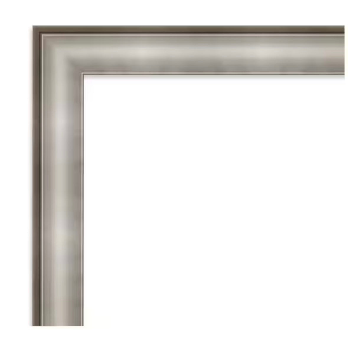 Imperial 33 in. x 27 in. Modern Rectangle Framed Silver Bathroom Vanity Mirror