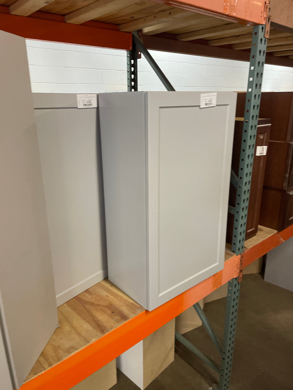 Designer Series Melvern 21 in. W x 12 in. D x 36 in. H Assembled Shaker Wall Kitchen Cabinet in Heron Gray