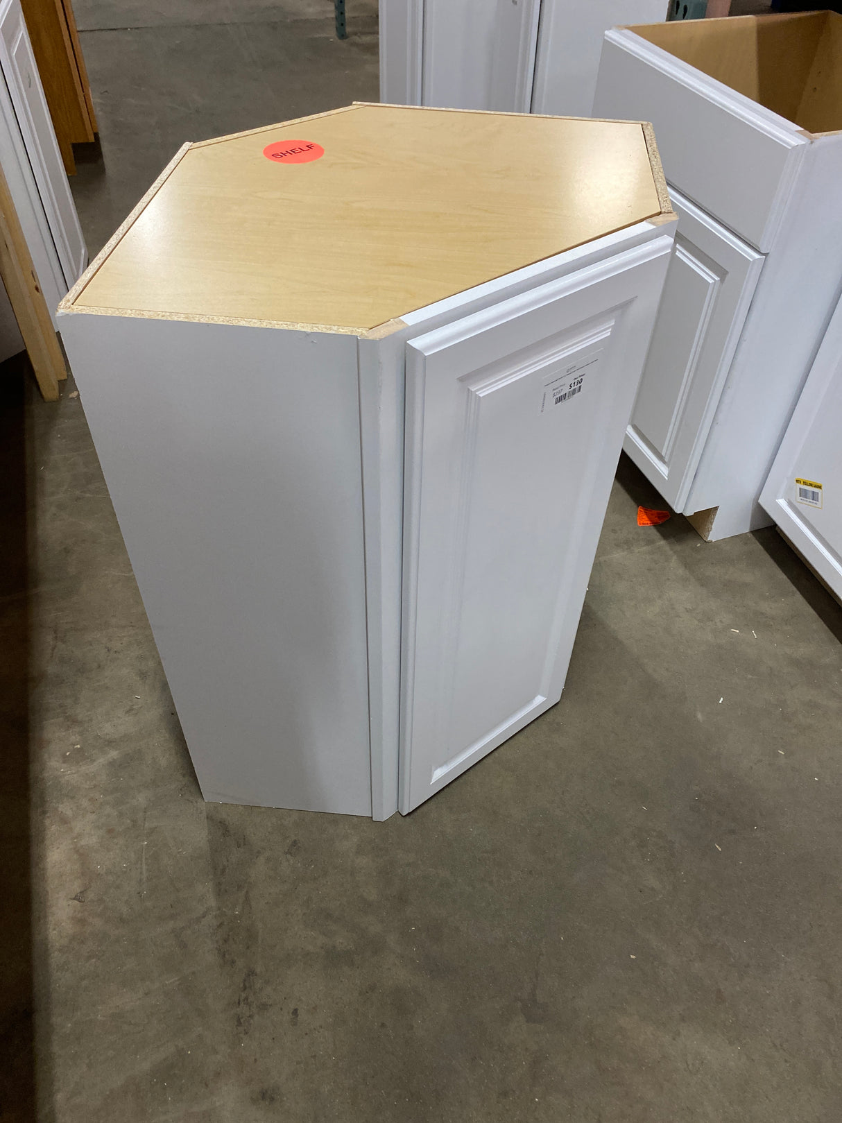 Hampton Assembled 24x36x12 in. Diagonal Corner Wall Kitchen Cabinet in Satin White