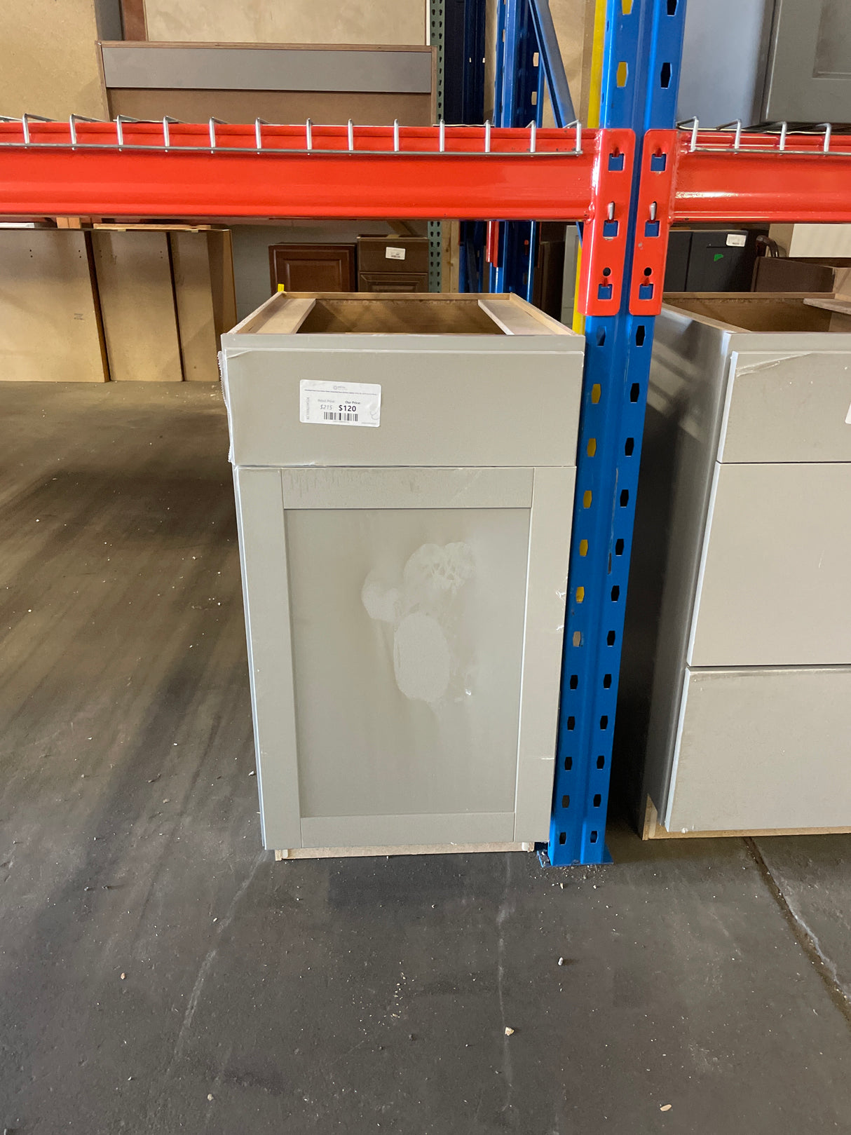 Westfield Dusk Gray Shaker Stock Assembled Base Kitchen Cabinet (18 in. W x 23.75 in. D x 35 in.)