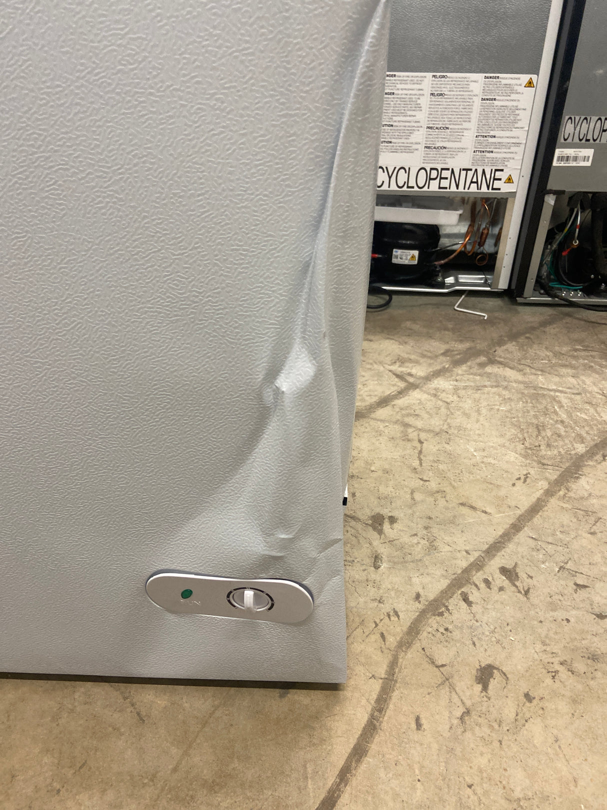 5.0 cu. ft. Manual Defrost Chest Freezer with LED Light in White Garage Ready