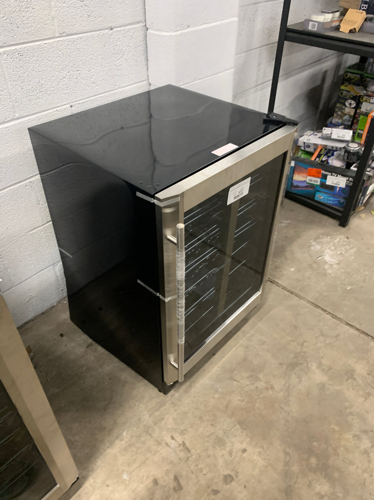 23.4 in. 50 Bottle, 154 Can, Wine and Beverage Cooler with Stainless Steel Door