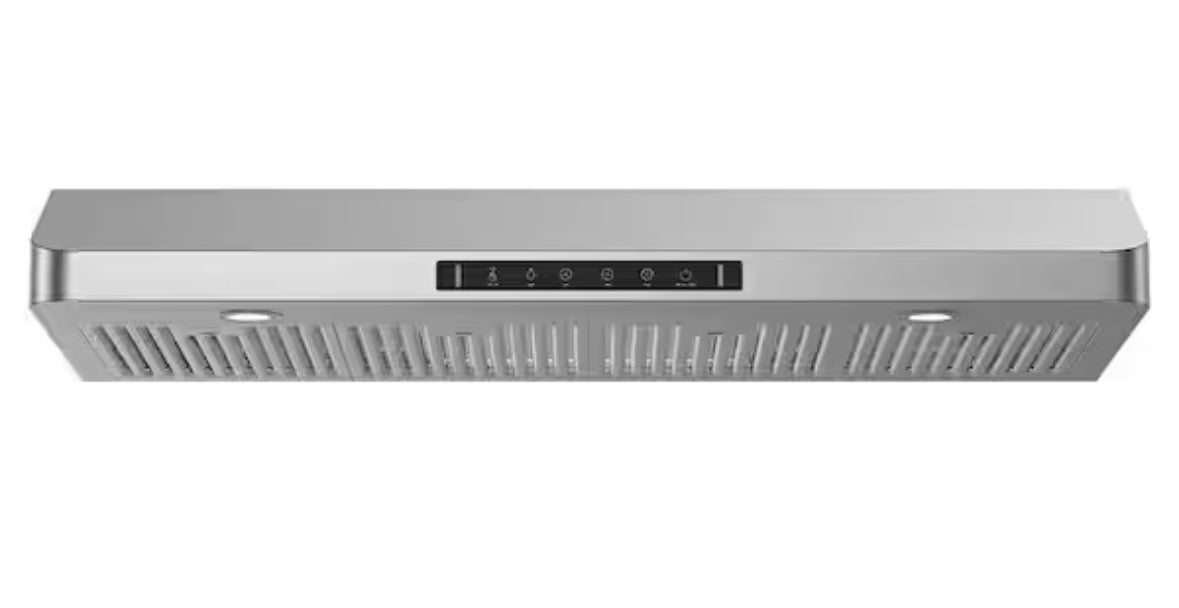 42 in. 900 CFM Ducted Under Cabinet Range Hood in Stainless Steel with 3 -Way Venting and Removable LED