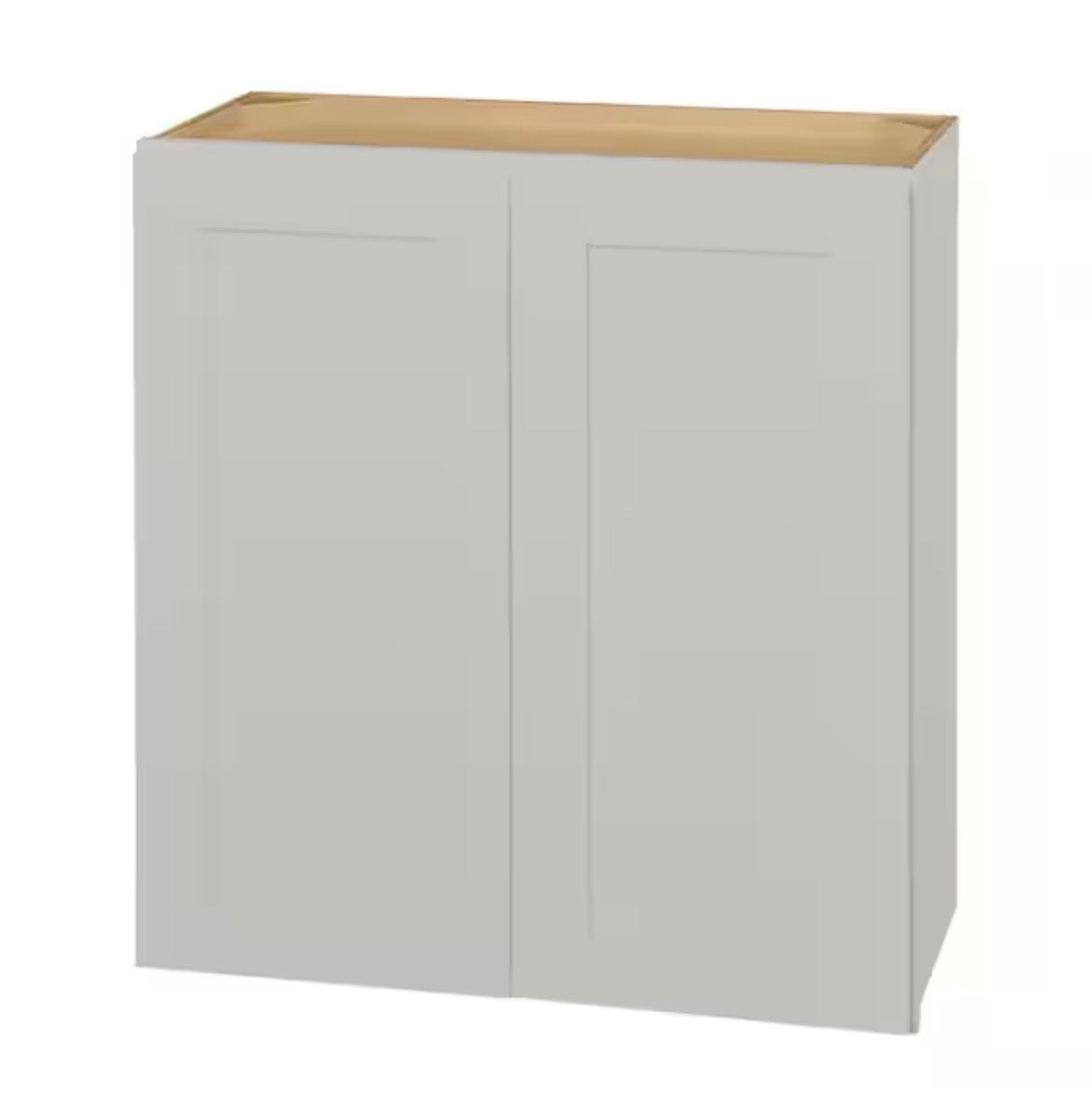 Avondale 27 in. W x 12 in. D x 30 in. H Ready to Assemble Plywood Shaker Wall Kitchen Cabinet in Dove Gray