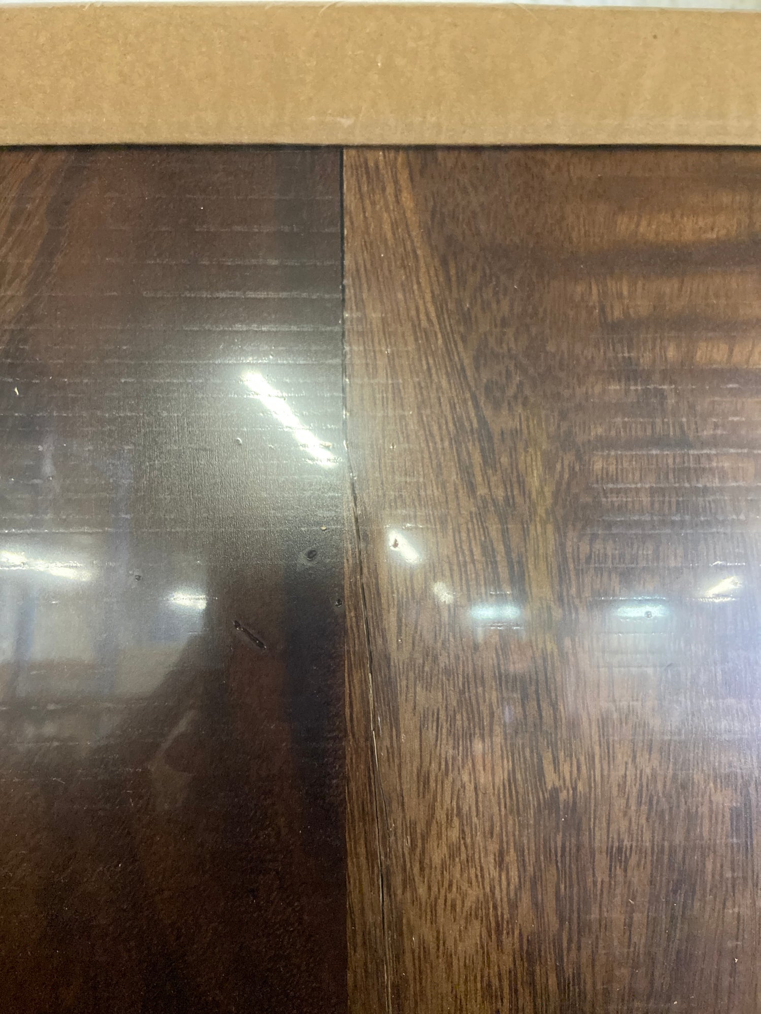 6ft L x39in D Finished saman solid wood butcher block island countertop with live edge