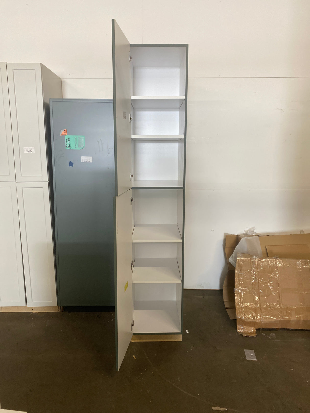 Designer Series Melvern 18 in. W x 24 in. D x 96 in. H Assembled Shaker Tall Pantry Kitchen Cabinet in Forest