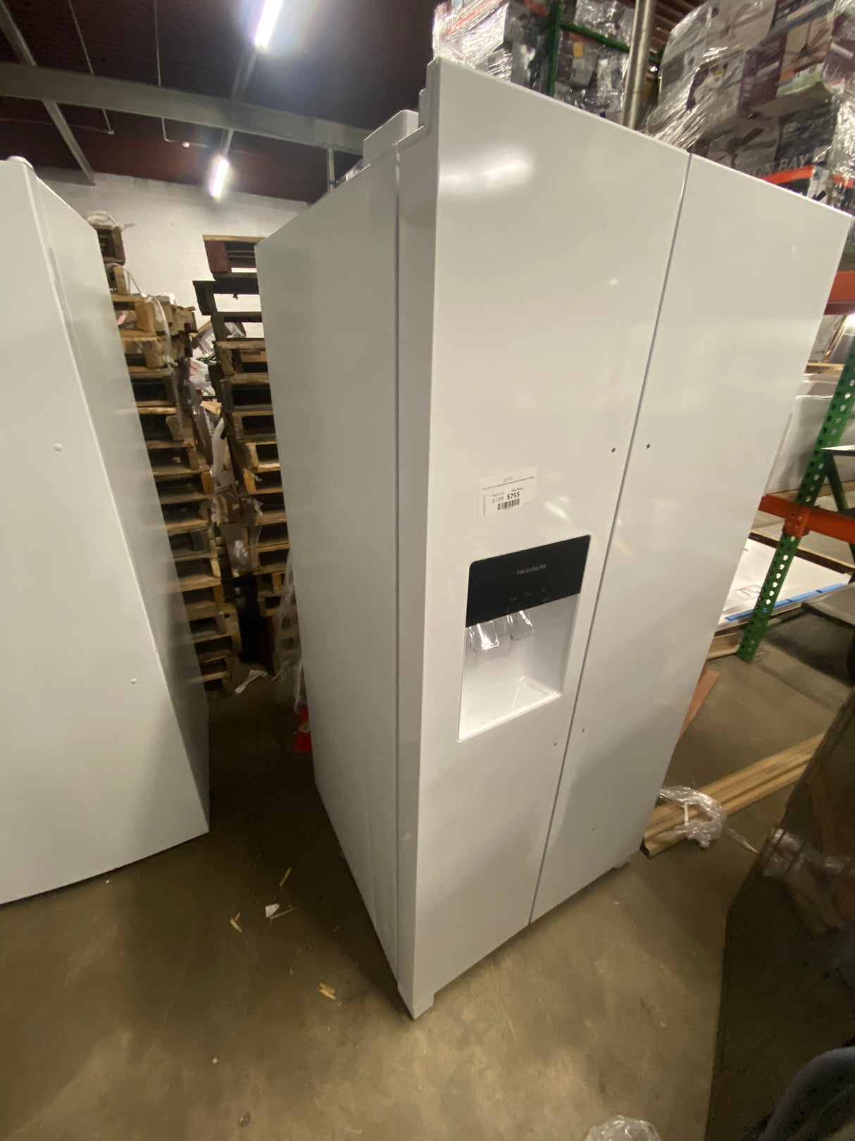 33 in. 22.3 cu. ft. Standard Depth Side by Side Refrigerator in White