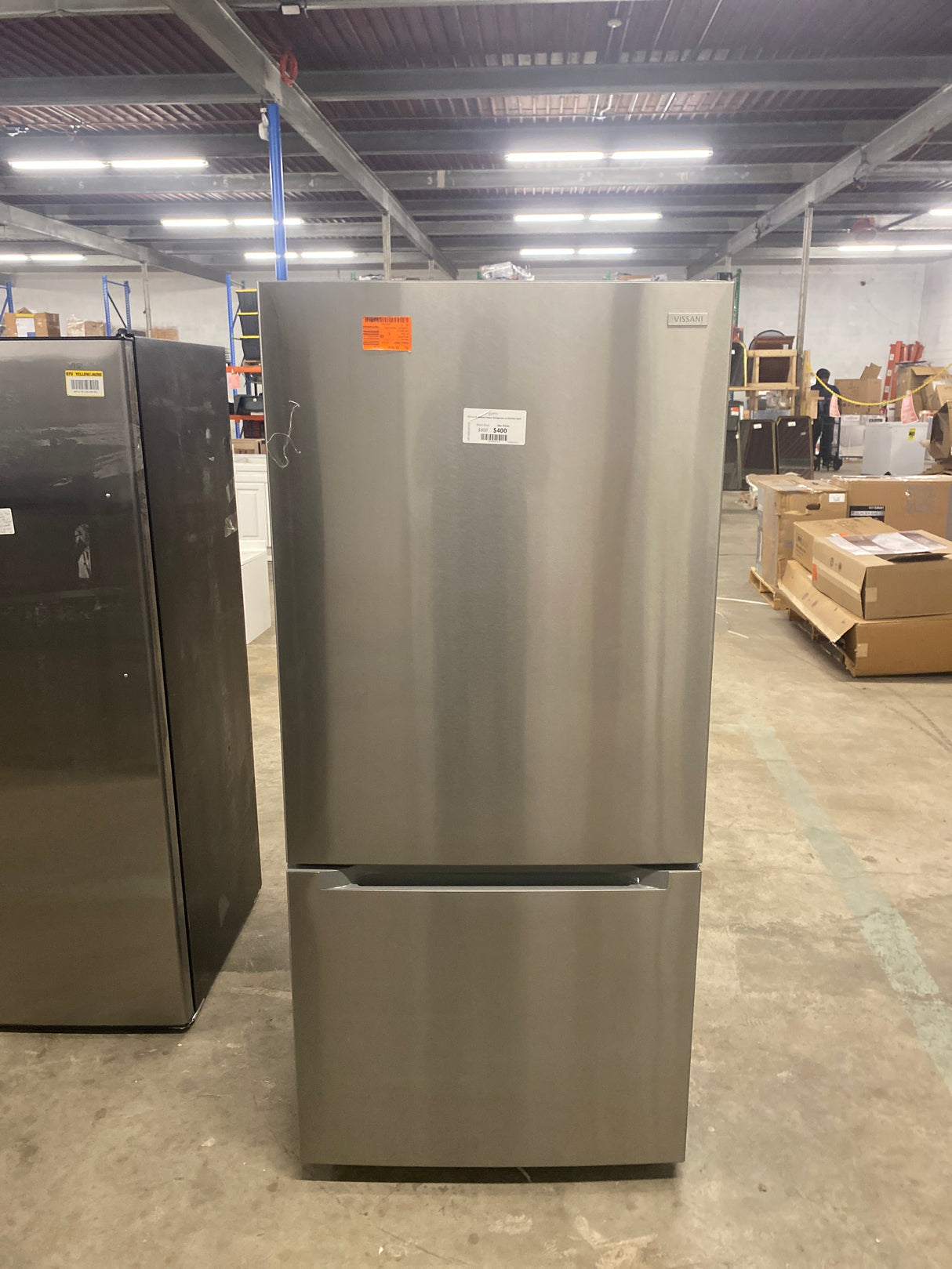 18.7 cu. ft. Bottom Freezer Refrigerator in Stainless Steel