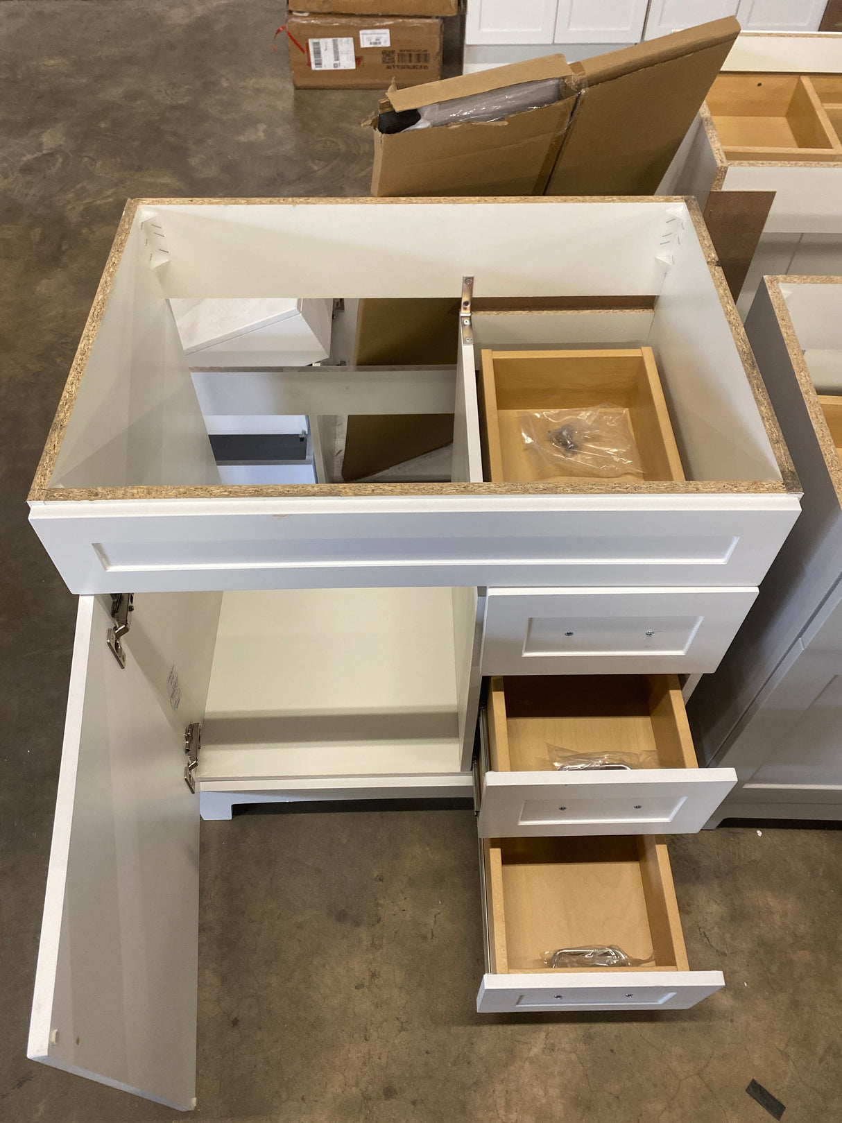 Thornbriar 30 in. W x 22 in. D x 34 in. H Bath Vanity Cabinet without Top in Polar White