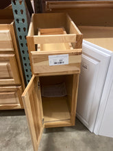 Load image into Gallery viewer, Hampton Assembled 12x34.5x24 in. Base Kitchen Cabinet with Ball-Bearing Drawer Glides in Natural Hickory
