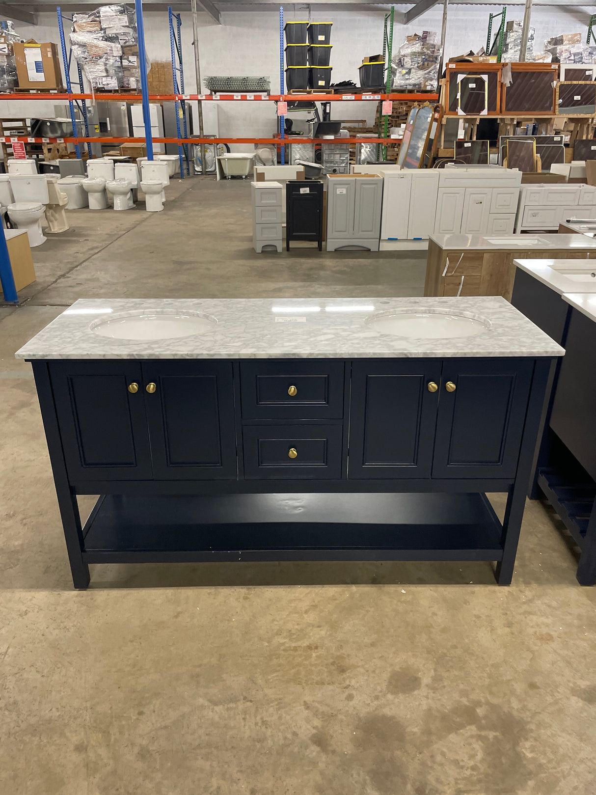 Sterling Vanity 1dw 60x22x34 in Blue