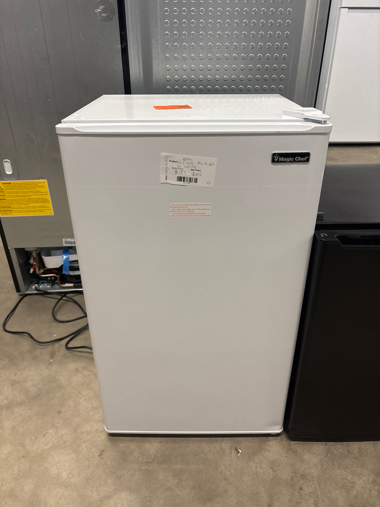 3.3 cu. ft. Mini Fridge in White