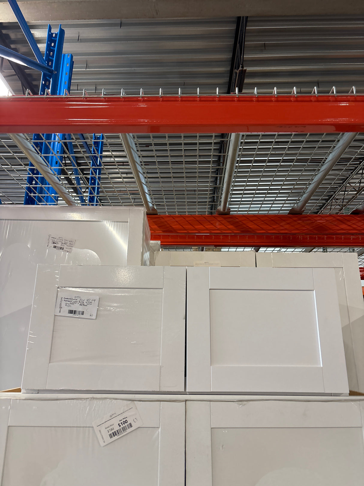 Shaker Satin White Stock Assembled Wall Bridge Kitchen Cabinet (30 in. x 12 in. x 12 in.)